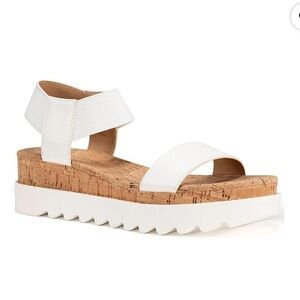 Sun+Stone Melanyy Cork Wedge Sandal